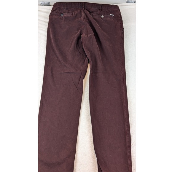 Meyers Men's Burgundy Chinos Casual Pants Slim Fit Stretch Comfortable 38 x 28 - Picture 3 of 9